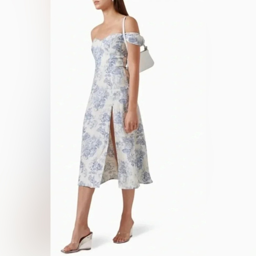 REFORMATION Bridgton Linen Dress Size 8 B1147
